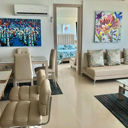 Apto 1803 Frente Al Mar- Edificio Palmetto, Piso 18 Apartamento Cartagena